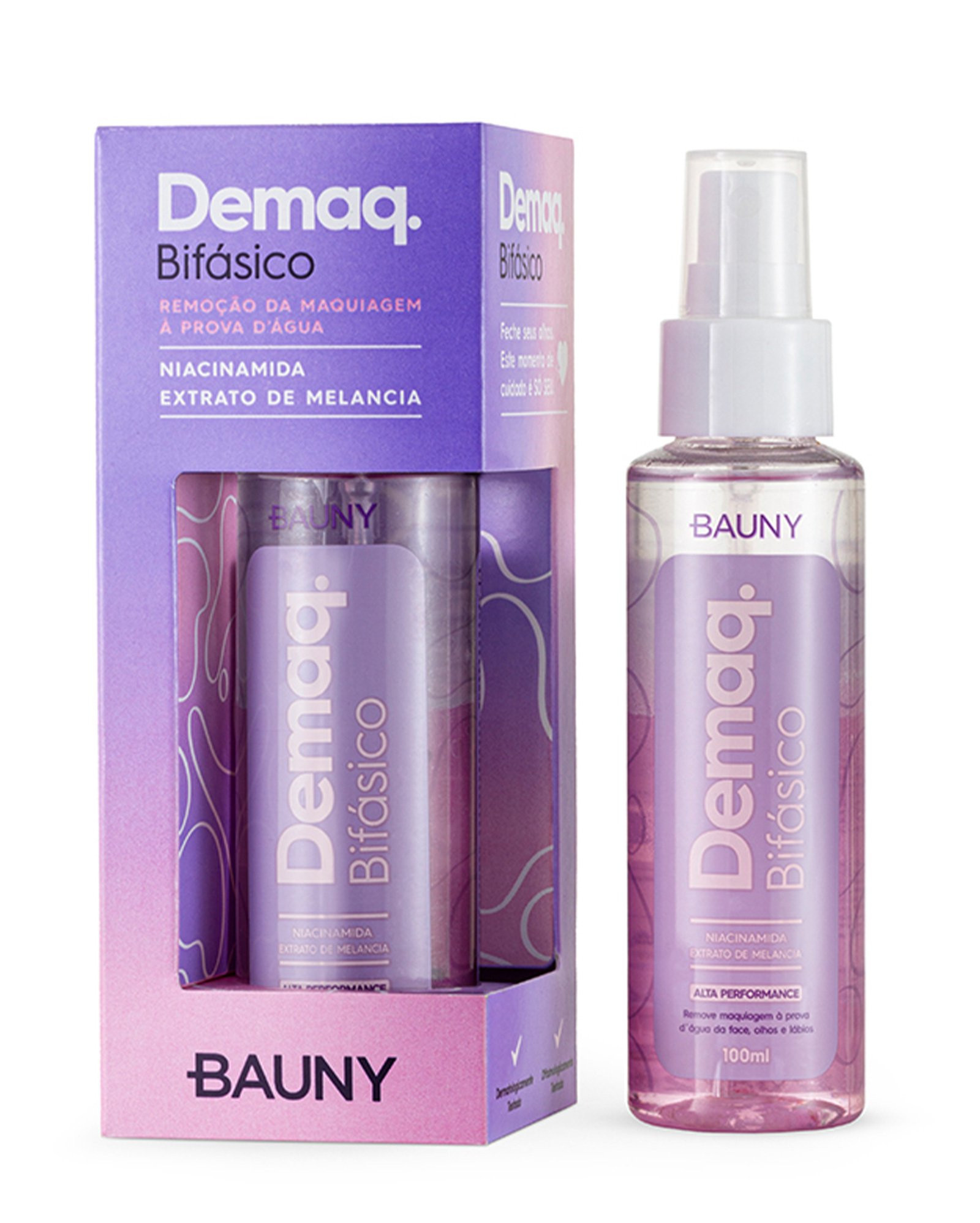 Demaquilante bifásico 100ml | Bauny | Riachuelo (BR)