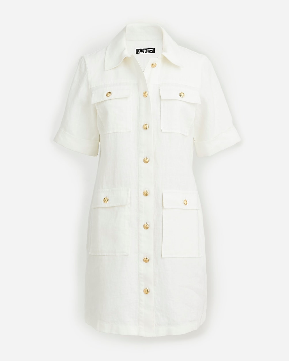 Gamine shirtdress in linen | J. Crew US