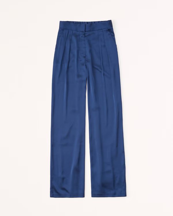 A&F Sloane Tailored Satin Pant | Abercrombie & Fitch (US)