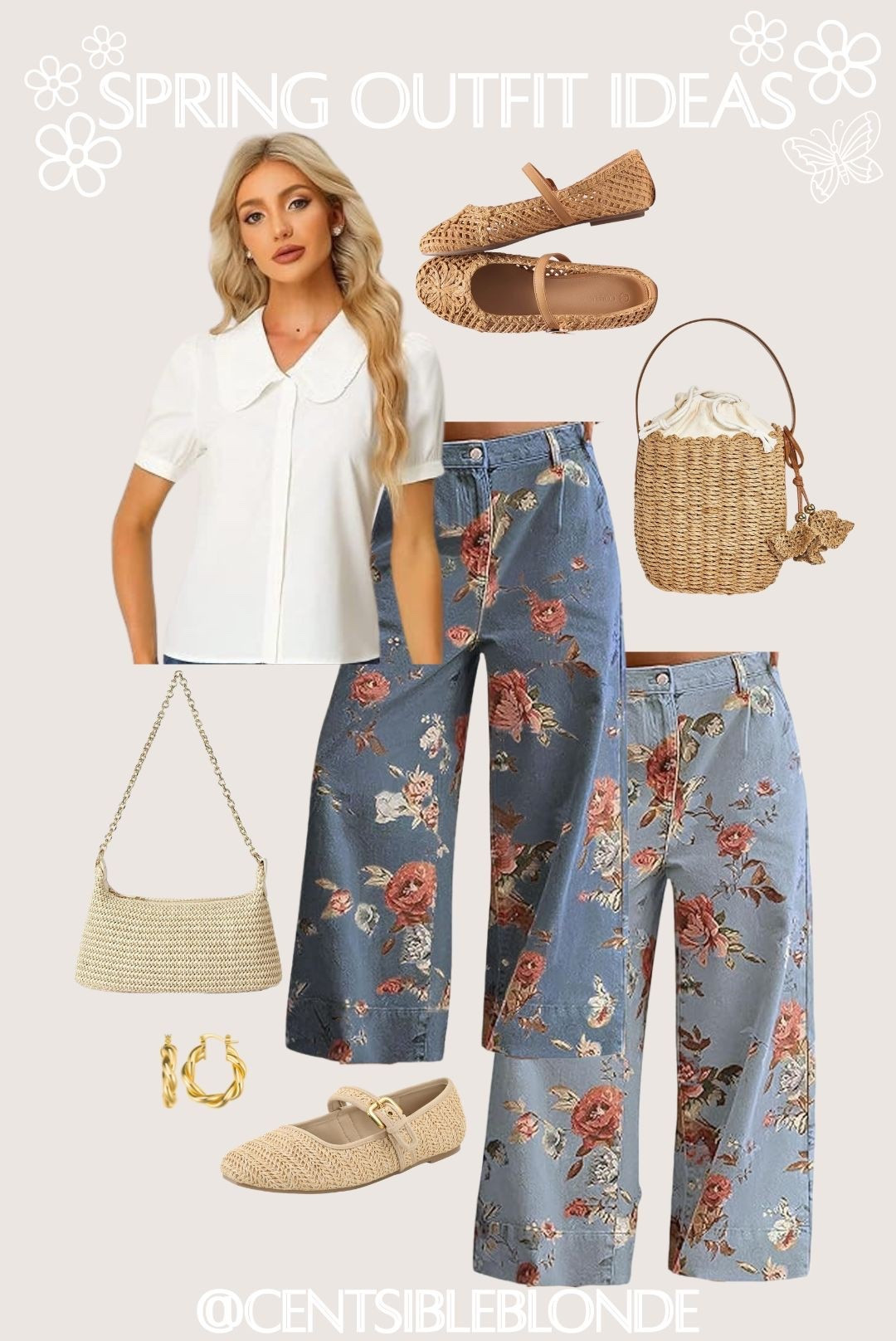 Straw handbag, gold hoops, gold earrings, Mary Jane flats, floral jeans, ankle jeans, high waisted jeans, Amazon outfit, Amazon style, rattan flats, raffia flats, spring flats, work flats, work shoes, spring shoes, spring flats, Peter Pan collared top, white top, work top, spring style, spring outfit, casual Friday, work to weekend, brunch outfit

#LTKBump #LTKootd #LTKMidsize