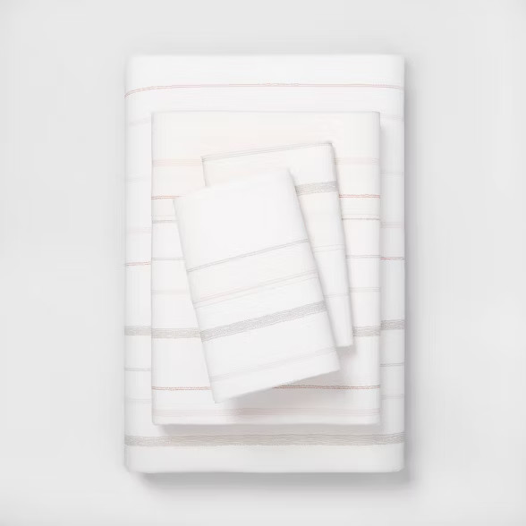 Organic Sheet Set - Warm Neutrals + Dusty Pink - Hearth & Hand™ with Magnolia | Target