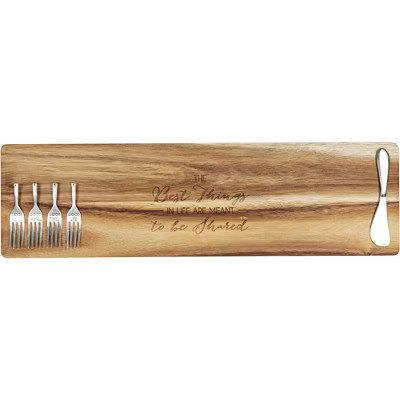 Pavilion Gift Company - Best Things  - 21" Acacia Cheese/Bread Board Set - Cutting Boards | Target