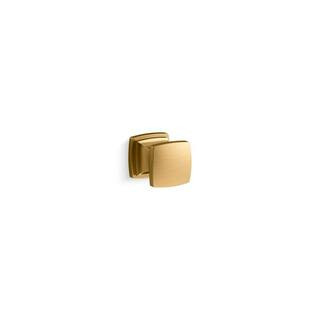 KOHLER Riff 1.1875 in. Vibrant Brushed Moderne Brass Cabinet Knob 24433-2MB - The Home Depot | The Home Depot