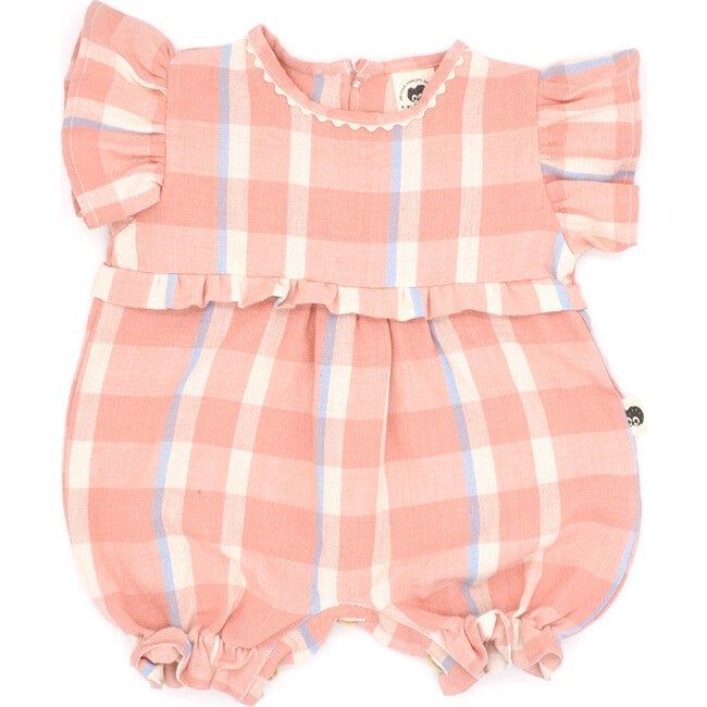 Lilly Baby Bubble, Plaid Pink | Maisonette