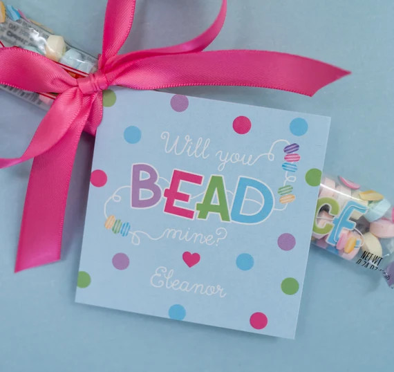 Bead Mine PERSONALIZED 3 inch square tags PRINTED | Etsy (US)