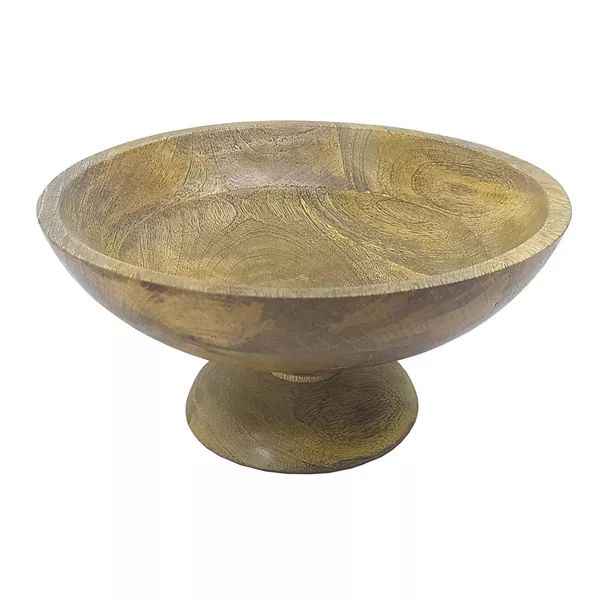 Sonoma Goods For Life® Mango Wood Pedestal Decorative Bowl Table Decor | Kohl's