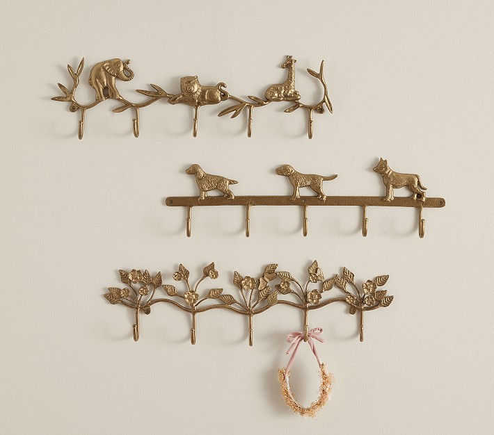 Cast Brass Hook Racks | Pottery Barn Kids