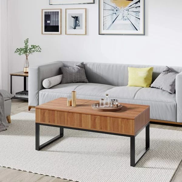 Valero Lift Top Extendable Sled Coffee Table with Storage | Wayfair North America