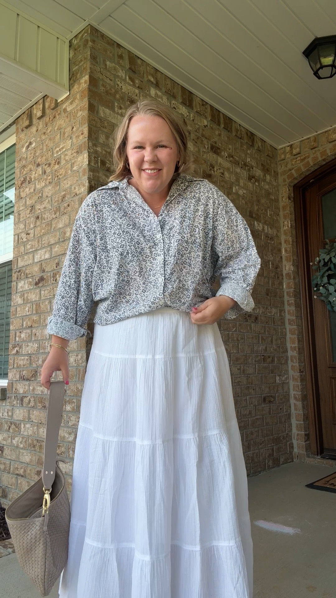 Coastal summer outfit, target maxi skirt, target sandals, quince bag

#LTKMidsize #LTKFindsUnder50 #LTKSaleAlert
