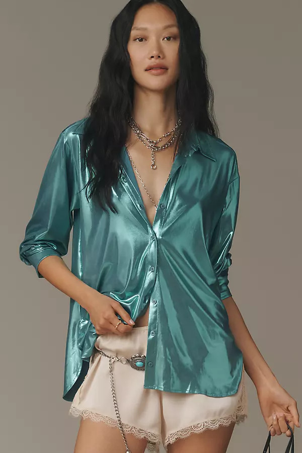Shine Buttondown Shirt | Anthropologie (US)
