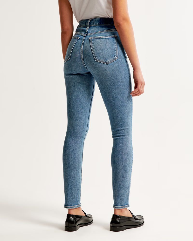 High Rise Super Skinny Ankle Jean | Abercrombie & Fitch (US)