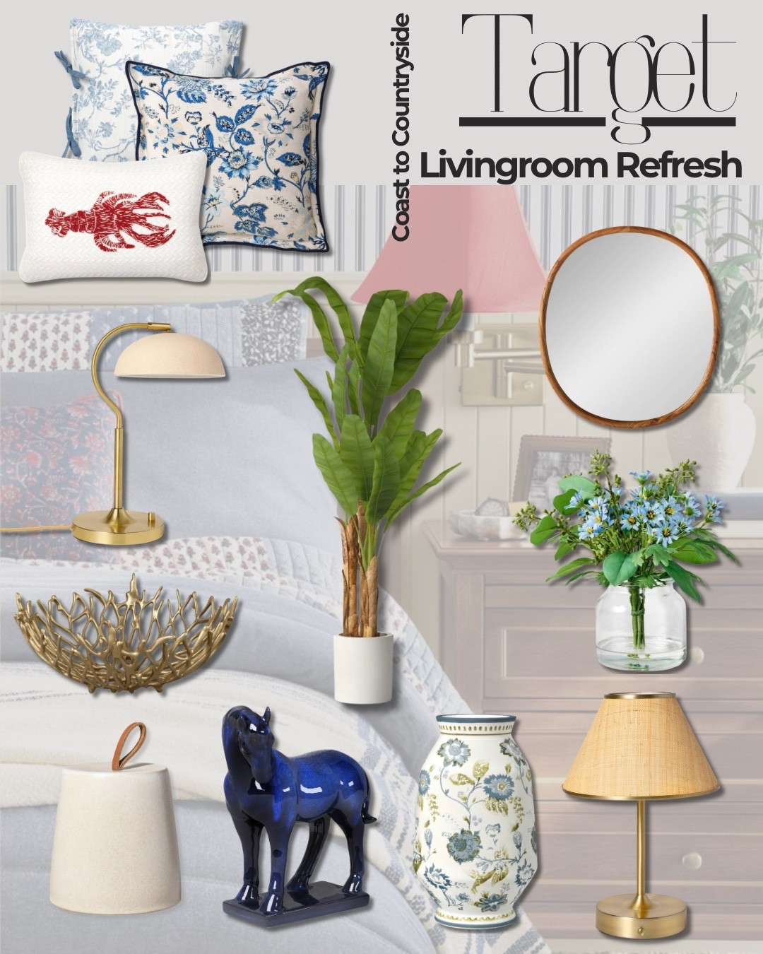 Targets summertime looks are everything you’ve dreamed of. I’m absolutely loving the country meets coastal vibes. Linked everything you see plus more for you to shop and give your home the refresh it deserves. @Target 

#homerefresh #livingroomdecor #targethome #target

#LTKHome #LTKSeasonal