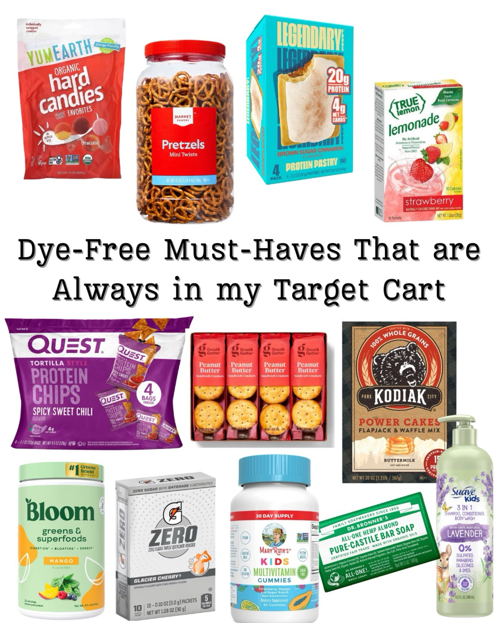 These are the dye-free items that are always in my Target cart 🎯

#LTKFamily #LTKOver40 #LTKKids