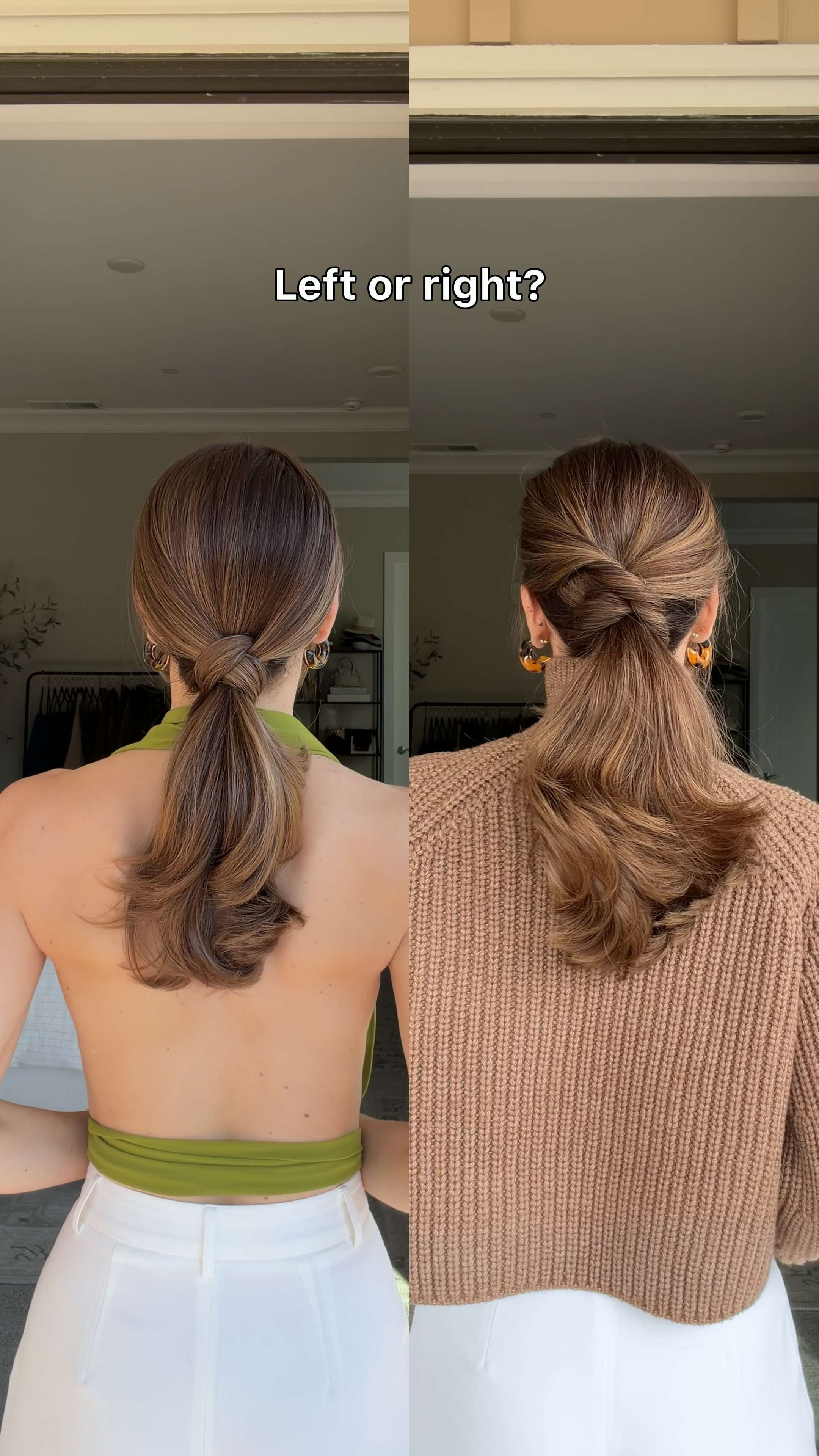 Two easy ponytail hacks worth knowing for better hair days 💁‍♀️ Left or right? 

 #LTKgrwm #LTKootd #LTKBeauty