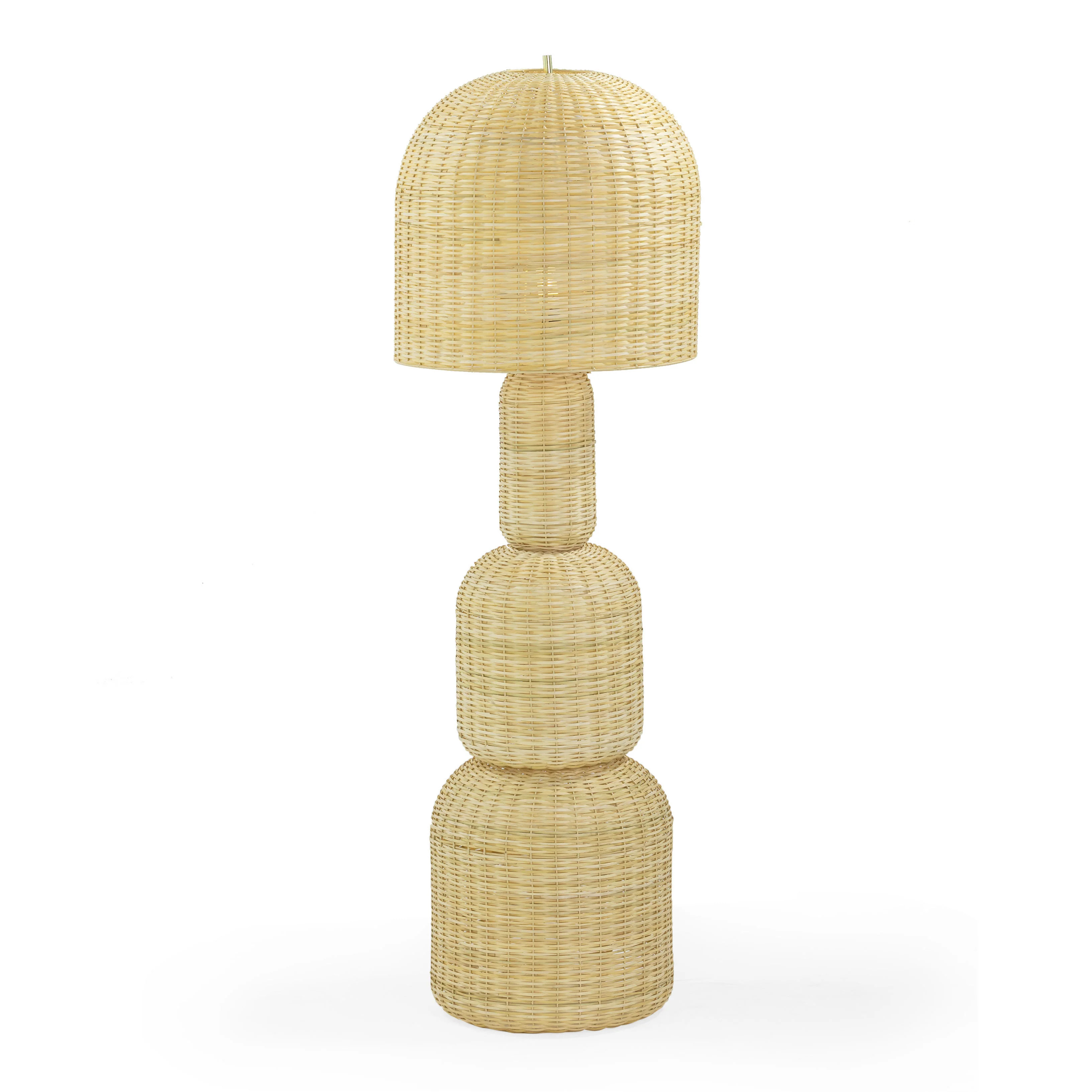 Kootu Natural Rattan Floor Lamp | TOV Furniture