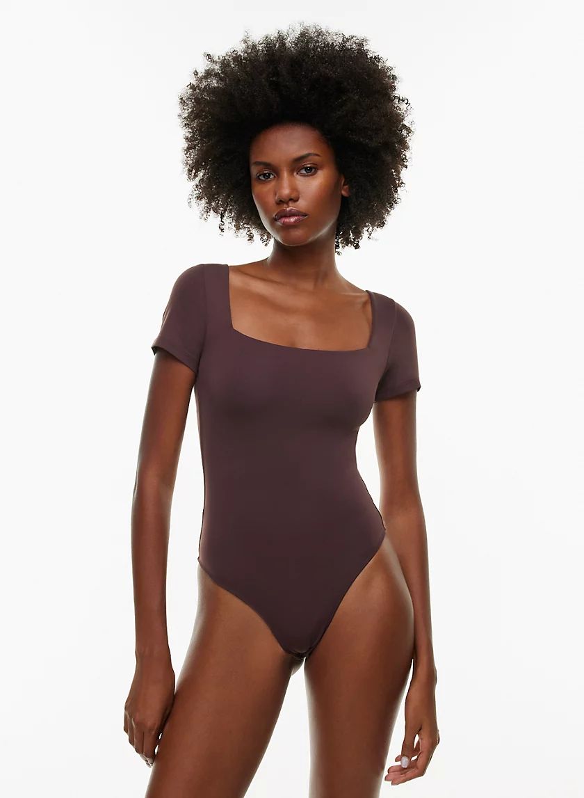 CONTOUR SQUARENECK SHORTSLEEVE BODYSUIT | Aritzia