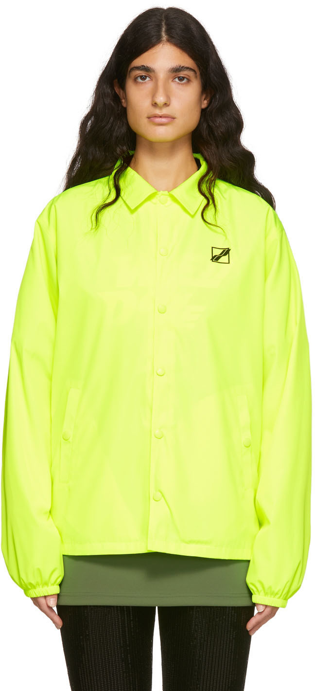 We11done Yellow Polyester Windbreaker Jacket | SSENSE