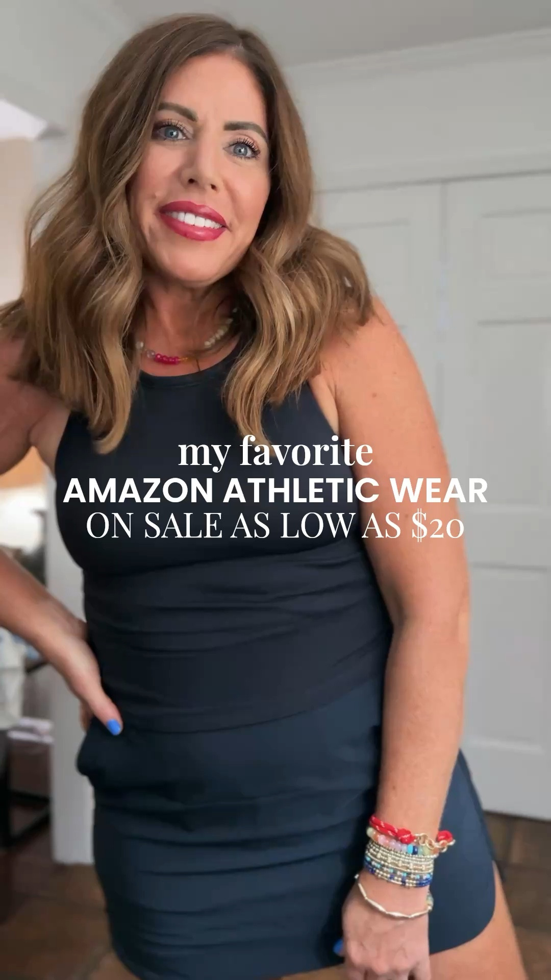 🚨They are currently on sale as low as $20 
My new balance are on sale 24% off🚨￼

This padded tank reminds me of my Lulu. It is ribbed, lightweight, and stretchy. Sweat wicking, racer back with built-in removable pads. I am wearing a medium.

This skirt has built-in shorts with a pocket for your ball and a pocket for your phone great for golf or pickle ball or tennis, but in my case, I'm going to use it for walking. I'm wearing my true size medium.

 #LTKFindsUnder50

#LTKSaleAlert #LTKActive #LTKOver40