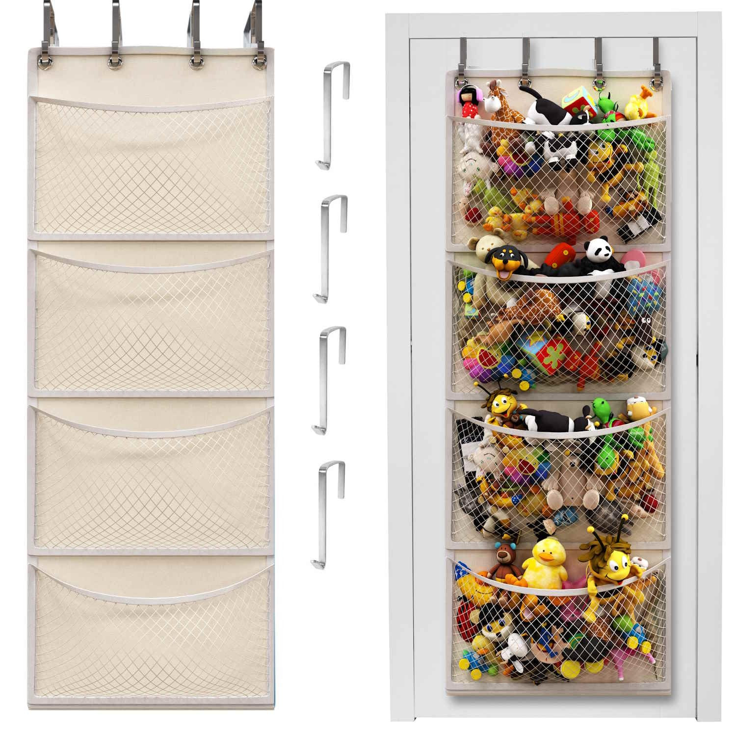 Honeyera Original Over Door Organizer for Stuffies, Breathable Hanging Storage Pockets for Baby A... | Amazon (US)
