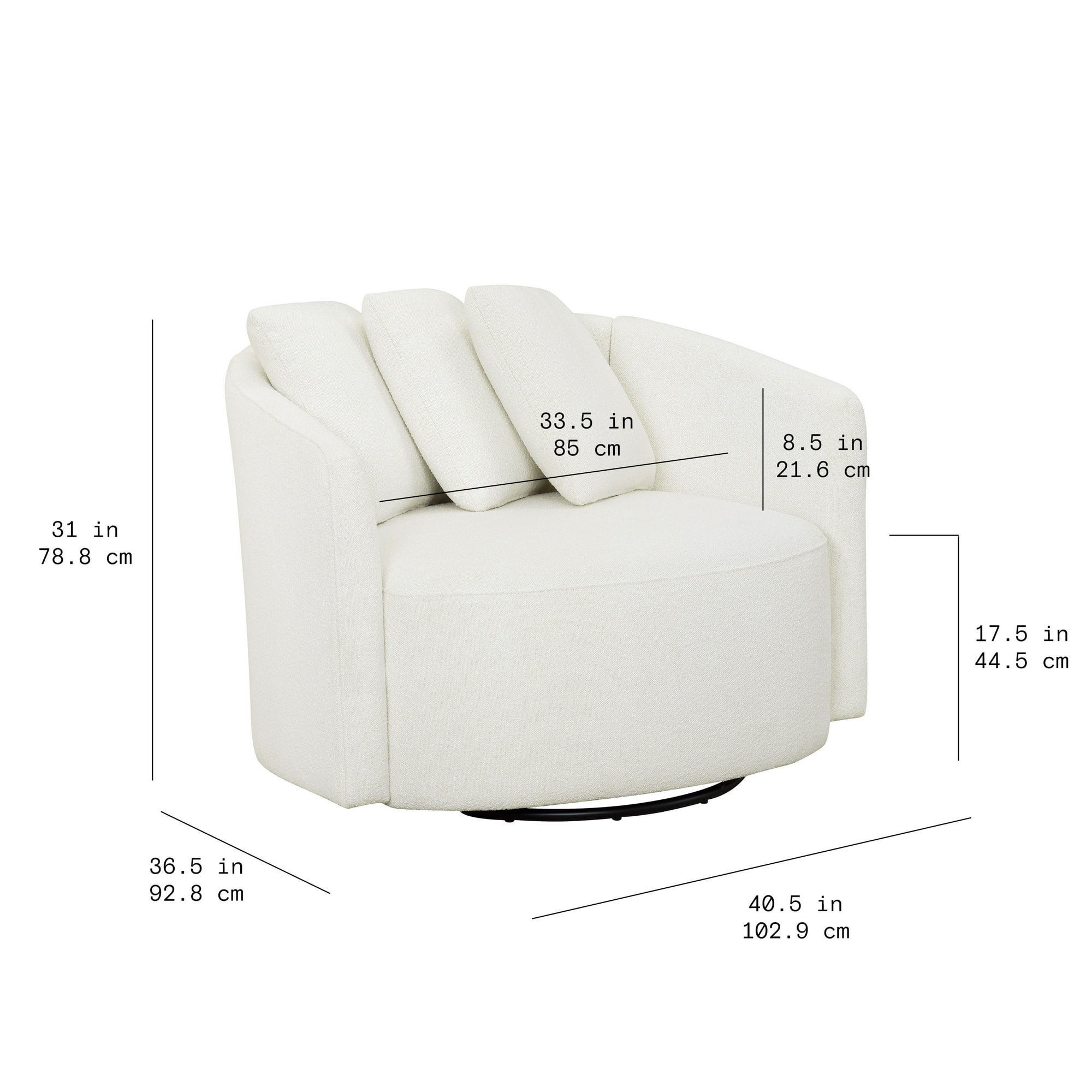 Beautiful Drew Chair by Drew Barrymore, Cream | Walmart (US)