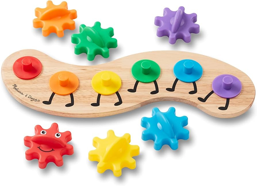 Melissa & Doug Rainbow Caterpillar Gear Toy With 6 Interchangeable Gears - For Toddlers And Babie... | Amazon (US)