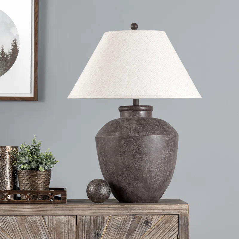 Joss & Main Caserta 30-inch Vintage Resin Urn Brown Table Lamp & Reviews | Wayfair | Wayfair North America