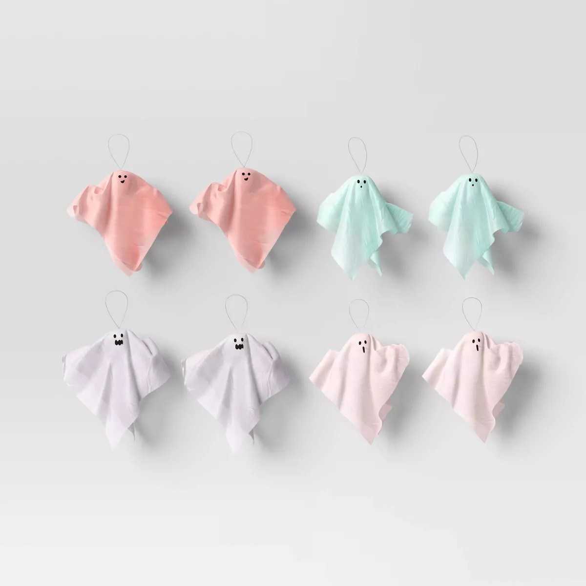 8pk Halloween Party Decor Mini Colorful Ghosts - Hyde & EEK! Boutique™: No Assembly, Multicolor... | Target