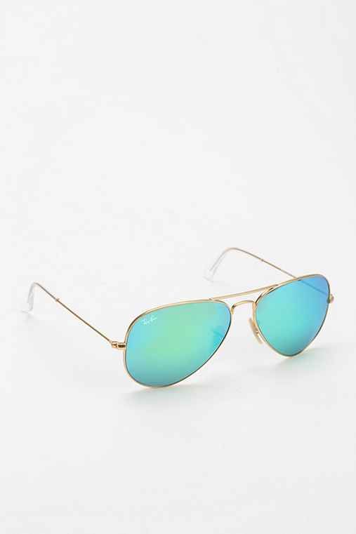 Ray-Ban Mirrored Aviator Sunglasses | Urban Outfitters US