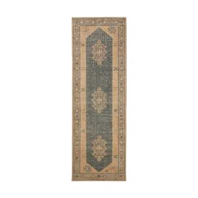 Cesia Oriental Hand-Knotted Rectangle Area Rug in Beige | Perigold