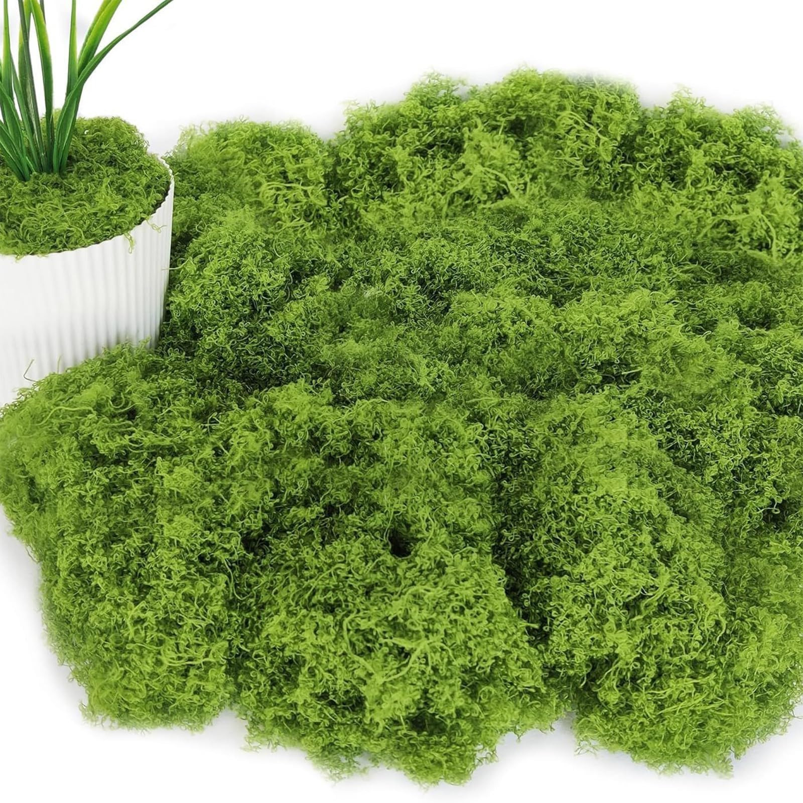 100g Fake Moss, Moss, Artificial Moss, Moss for Crafts, for Craft Fake Green Plants for Garden Of... | Amazon (UK)