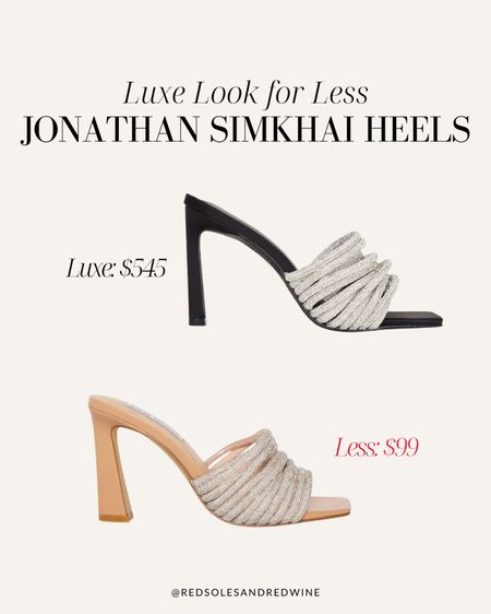 Jonathan Simkhai heels similar, crystal heels, designer heels for less, luxe for less 

#LTKshoecrush #LTKwedding #LTKstyletip