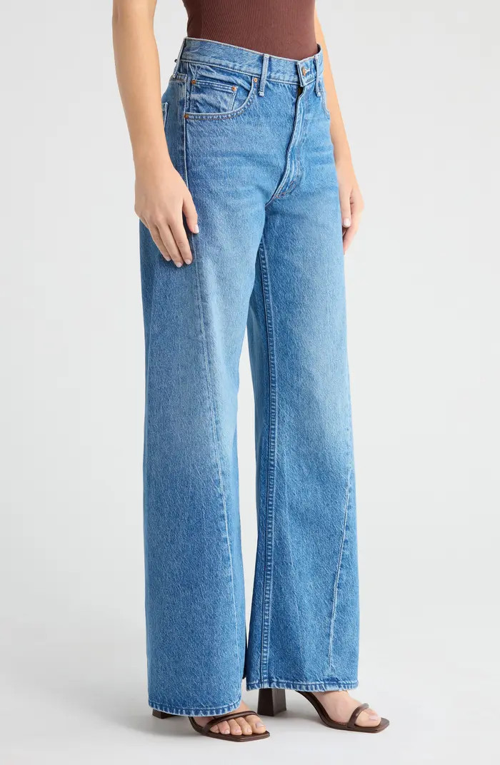 MOTHER Lemon Twist High Waist Wide Leg Jeans | Nordstrom | Nordstrom