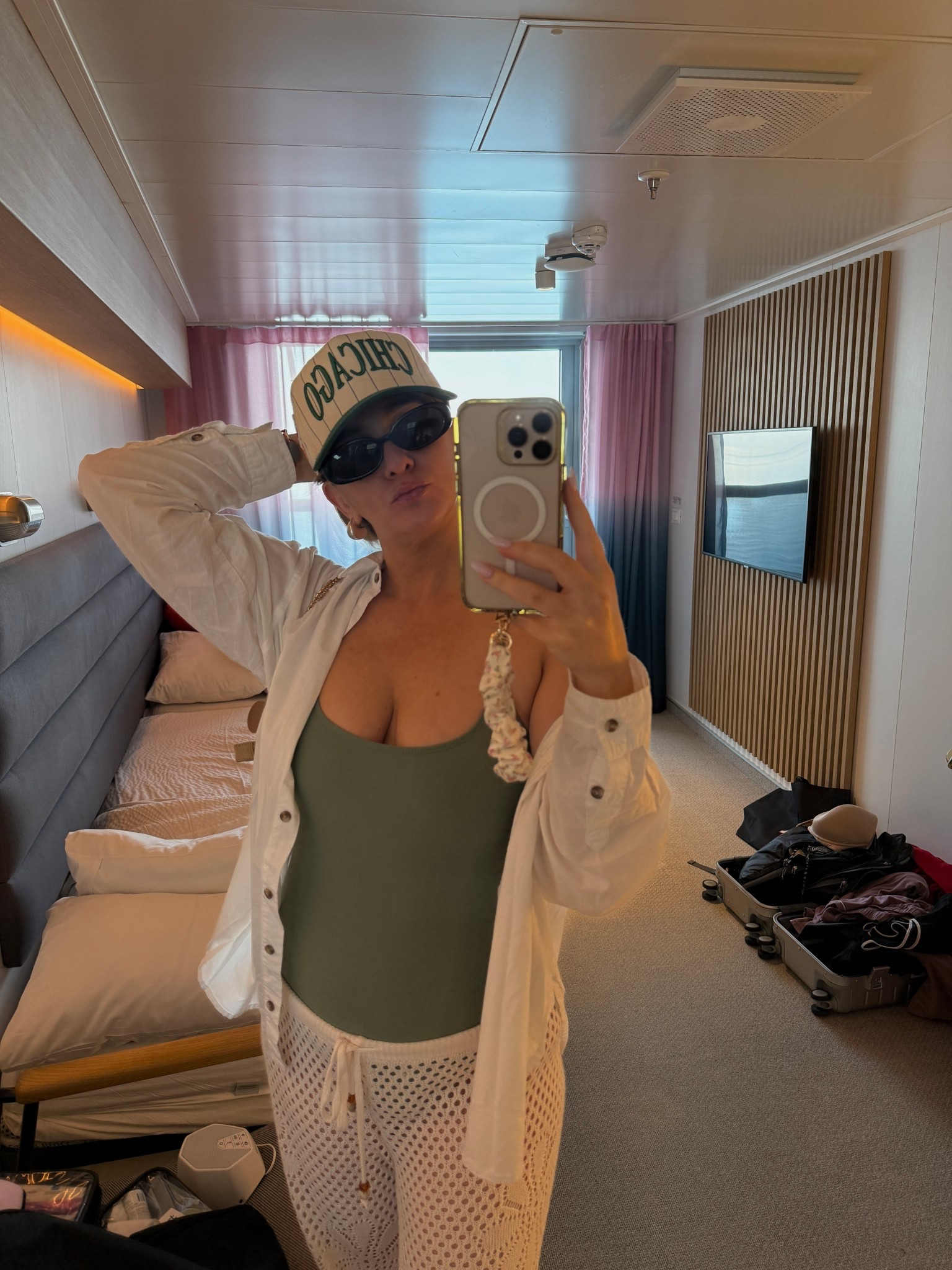 Swimsuit and cover up pants  

#LTKSwim #LTKSeasonal #LTKOver40