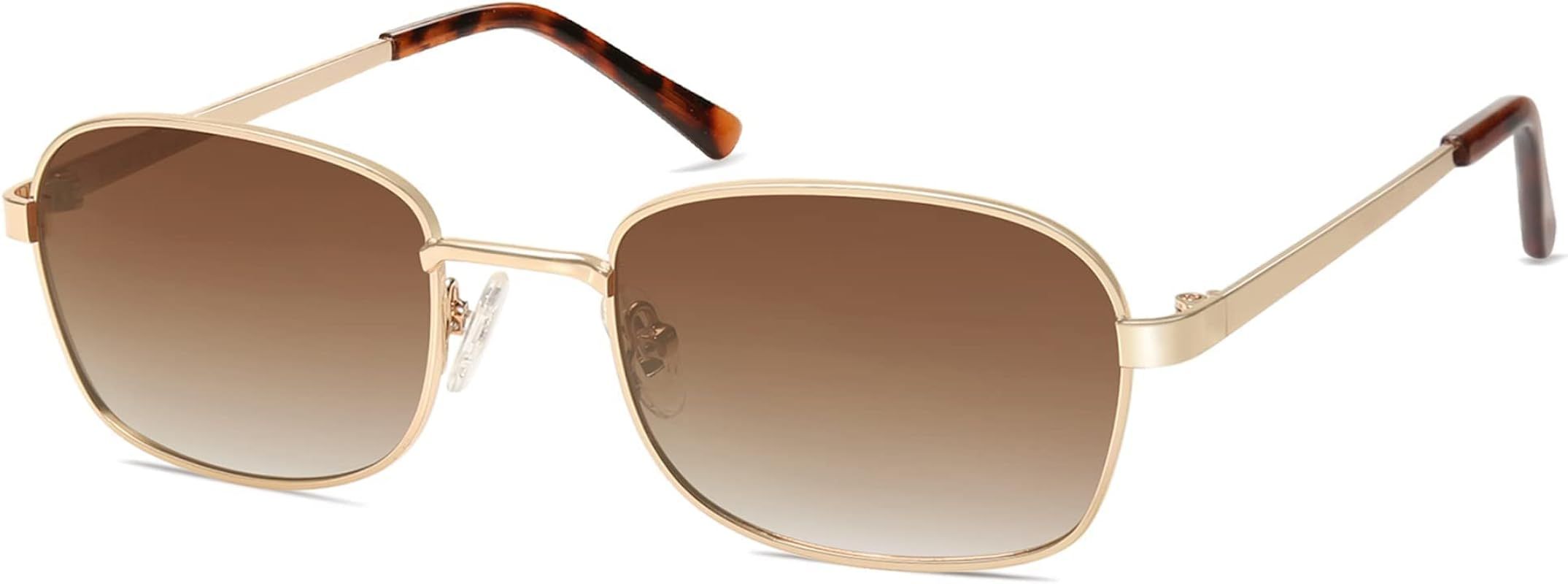 SOJOS Retro Rectangle Polarized Sunglasses for Women and Men,Vintage Narrow Square Womens Shades | Amazon (US)