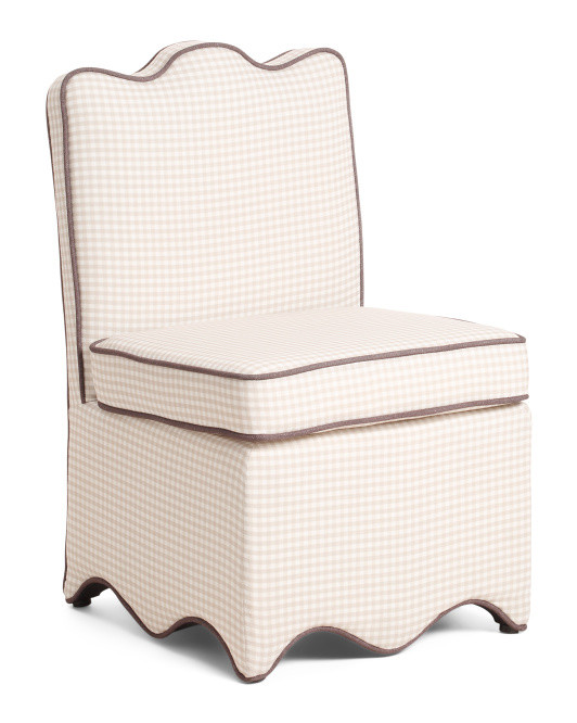 21x34 Gingham Scalloped Skirted Dining Chair | Kitchen & Dining Room | Marshalls | Marshalls