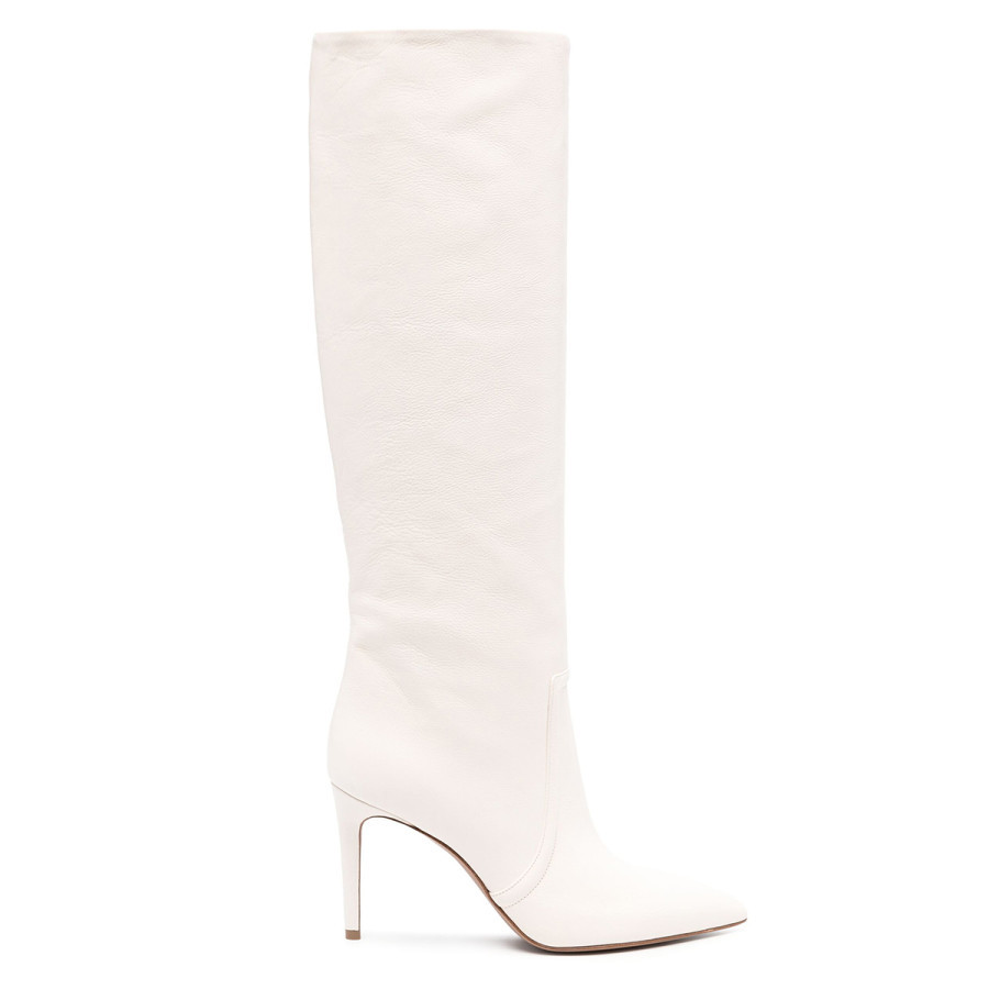 Paris Texas Ladies White Stiletto 85mm Leather Boots, Brand Size 39 ( US Size 9 ) | Jomashop.com & JomaDeals.com