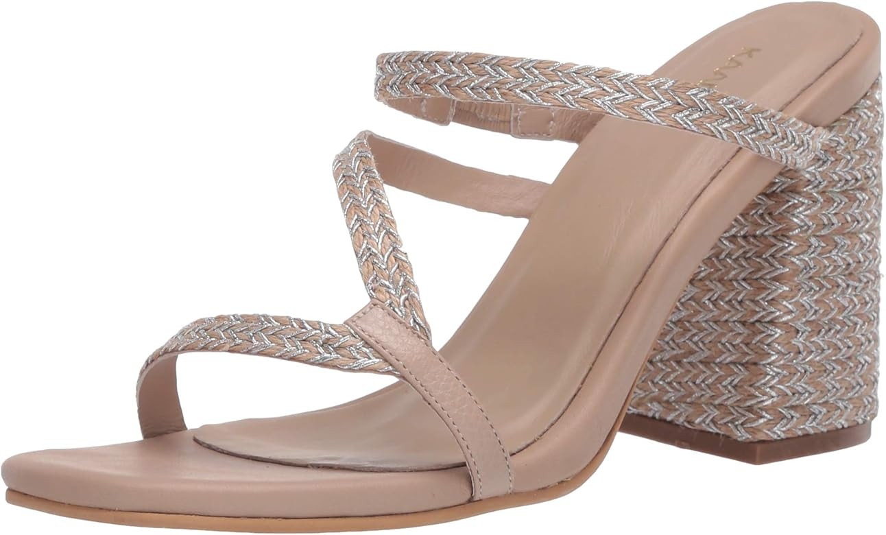 KAANAS Women's Bali Naked Strappy Woven Yute Heeled Sandal | Amazon (US)