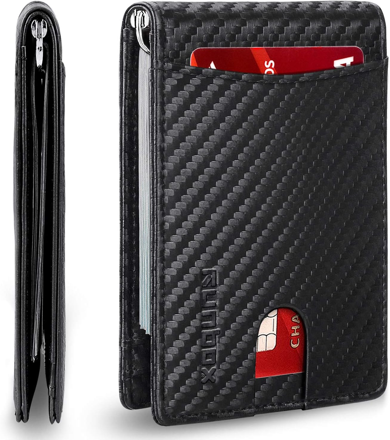RUNBOX Minimalist Slim Wallet for Men with Money Clip RFID Blocking Front Pocket Leather Mens Wal... | Amazon (CA)