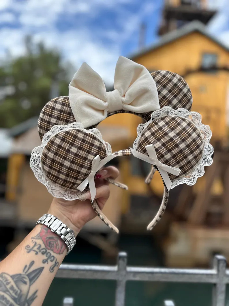 Fall Gingham Coquette Ears | Etsy (Global)