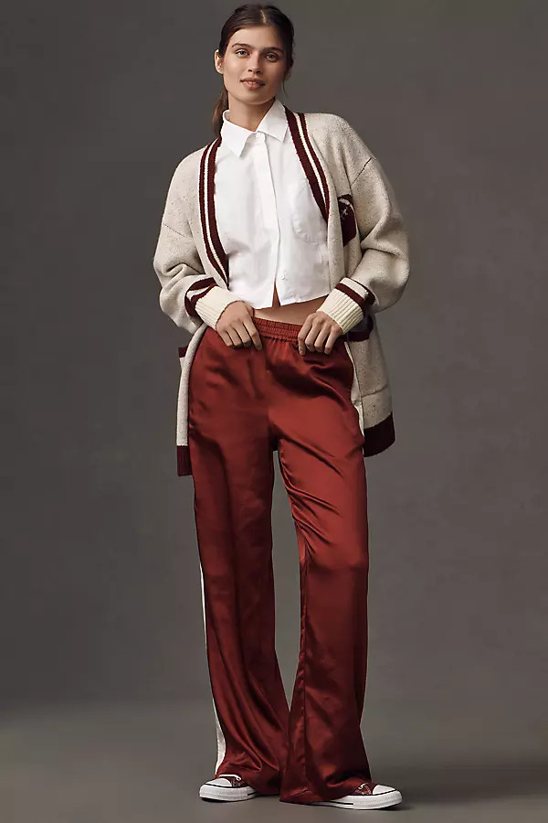 Sanctuary Satin Track Pants | Anthropologie (US)