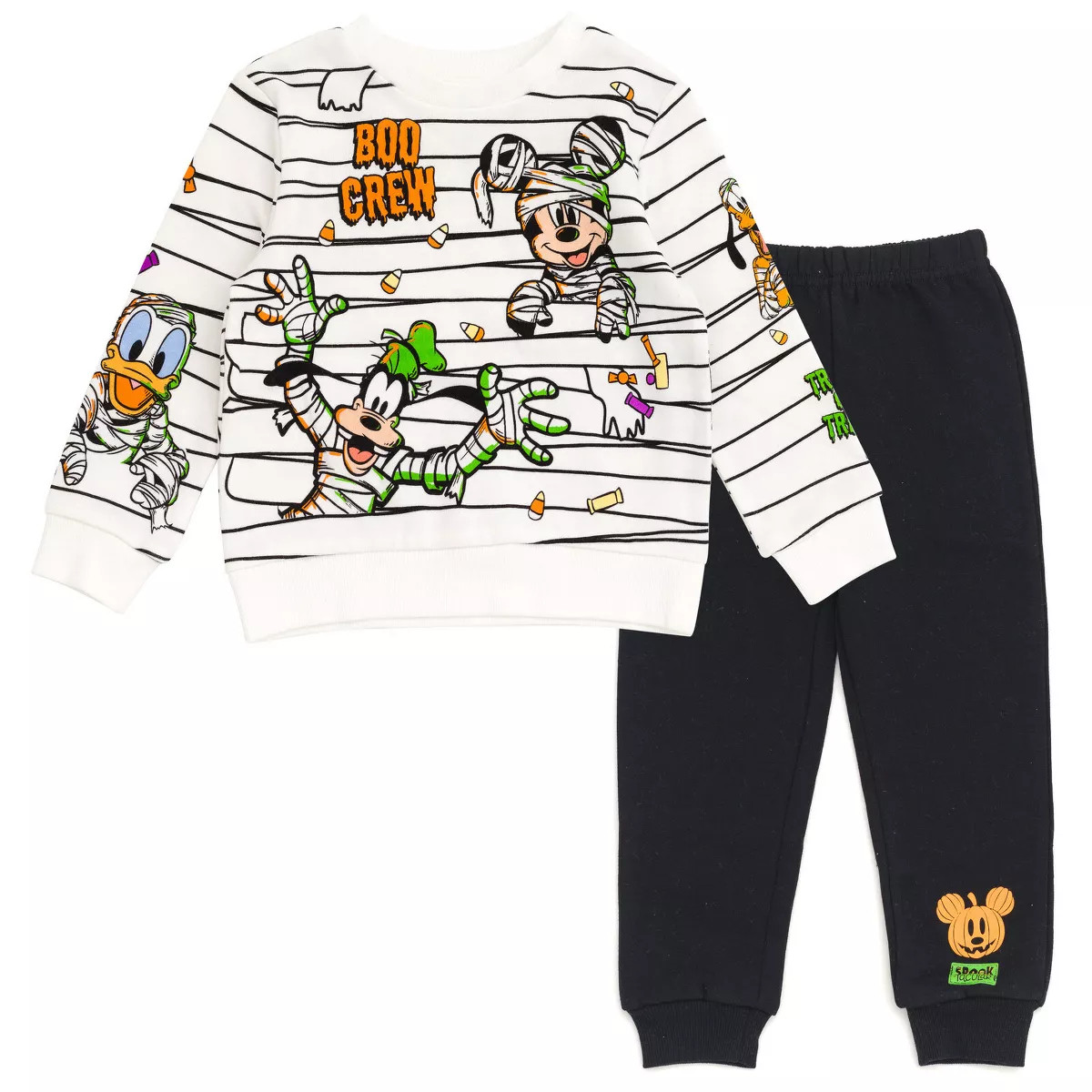 Disney Christmas Halloween Fleece Sweatshirt and Jogger Pants Outfit Set Little Kid to Big Kid | Target