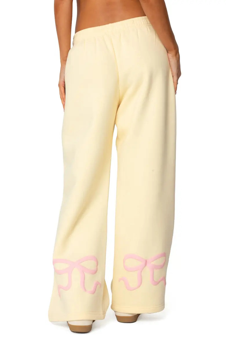 EDIKTED Bonney Bow Detail Sweatpants | Nordstrom | Nordstrom