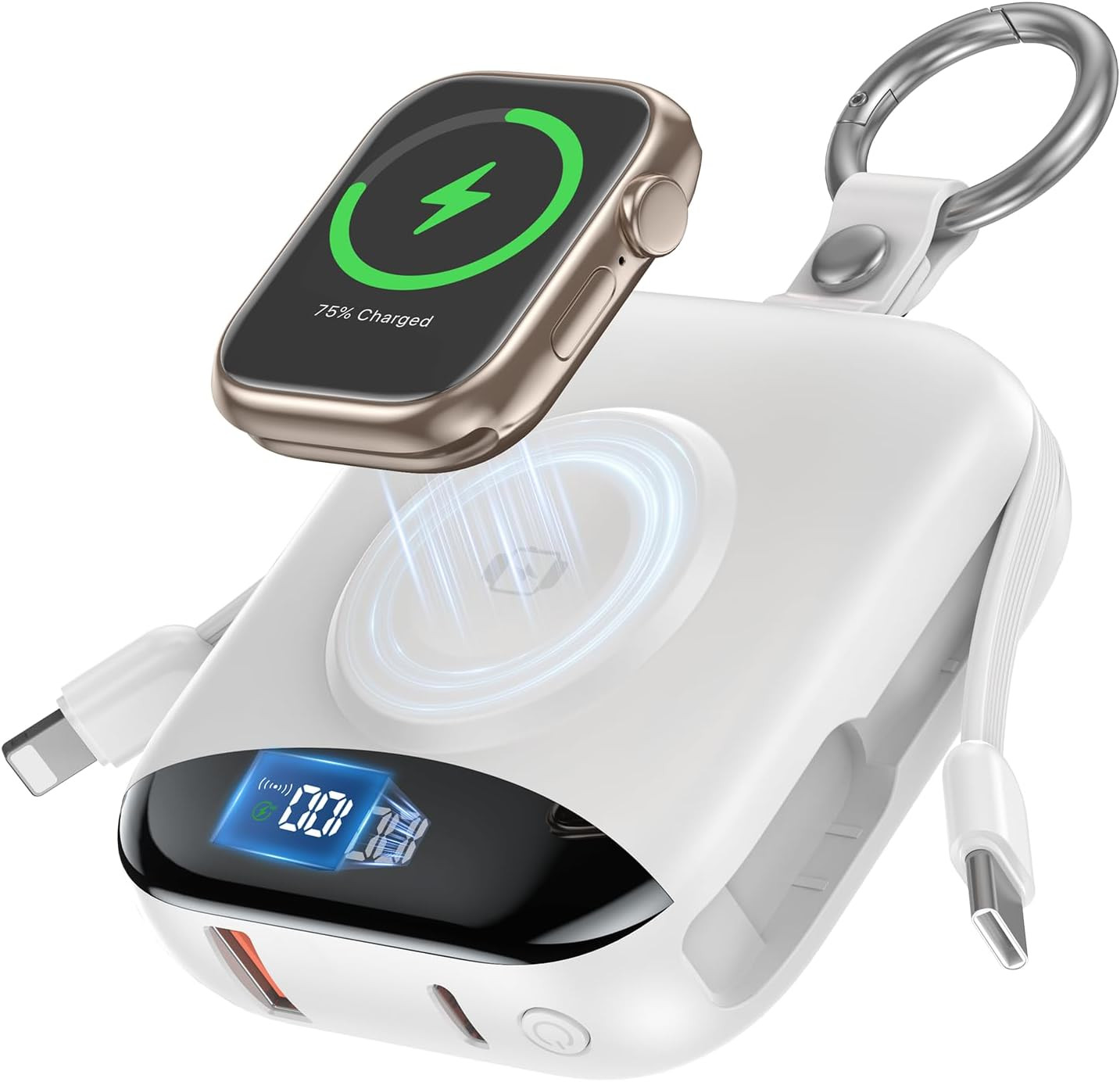 Portable Charger, 10000mAh 22.5W Fast Charging Power Bank with Built-in Cables, Travel Essentials... | Amazon (US)