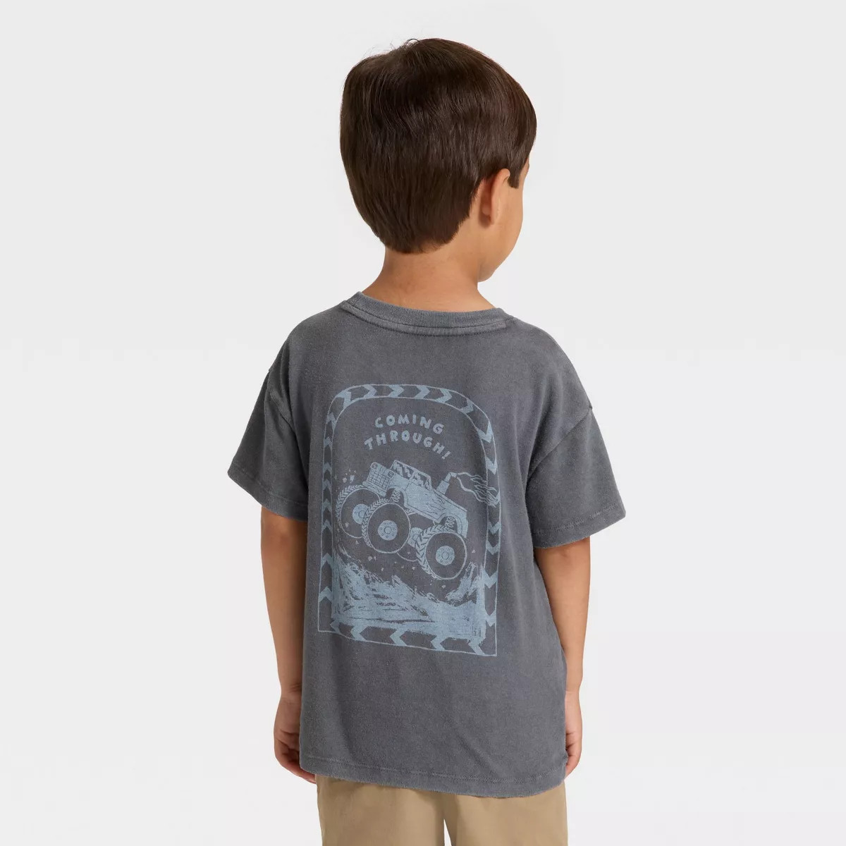 Toddler Boys' Short Sleeve Oversized T-Shirt - Cat & Jack™ Black 3T | Target