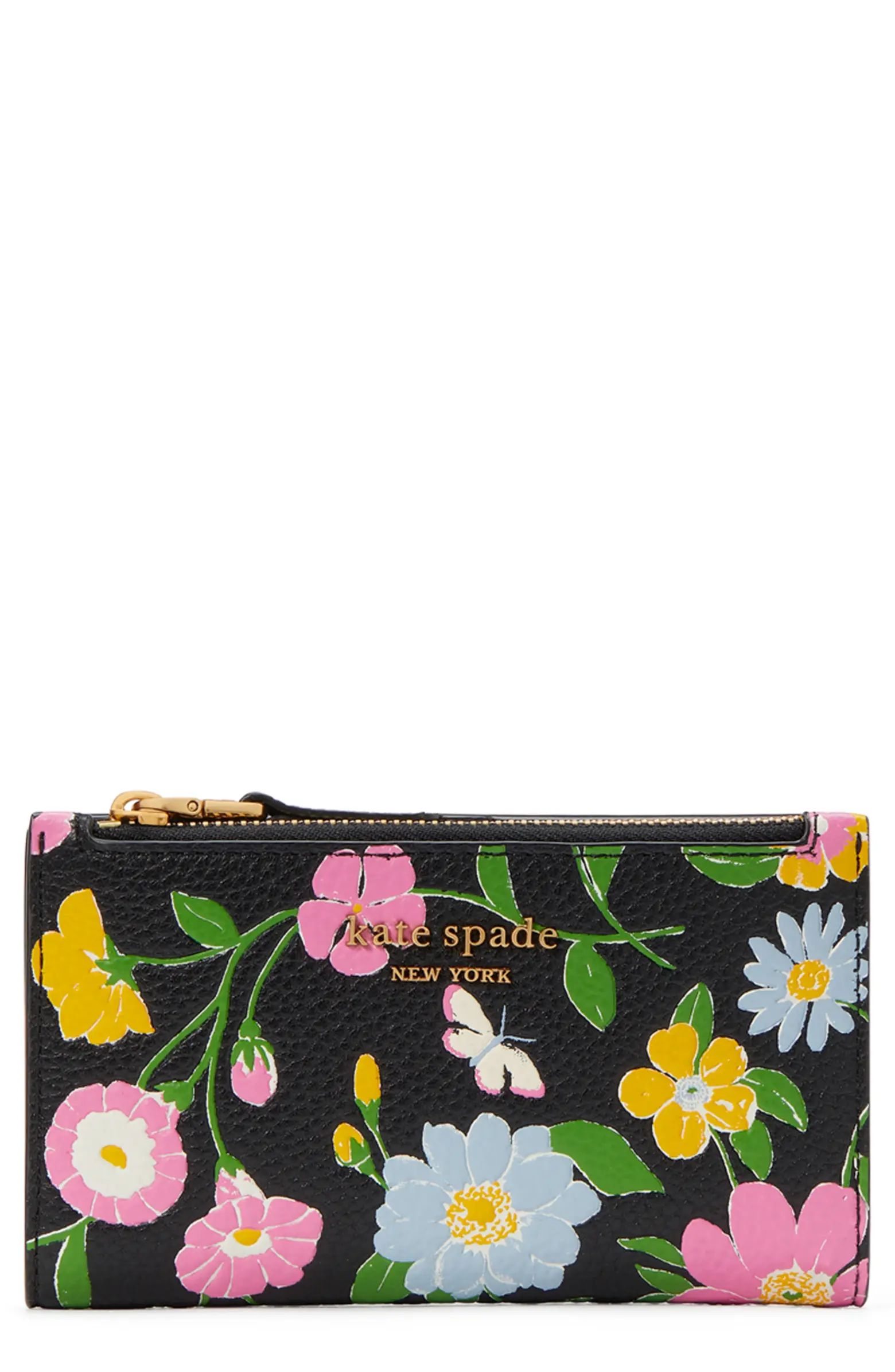 roulette floral embossed leather bifold wallet | Nordstrom