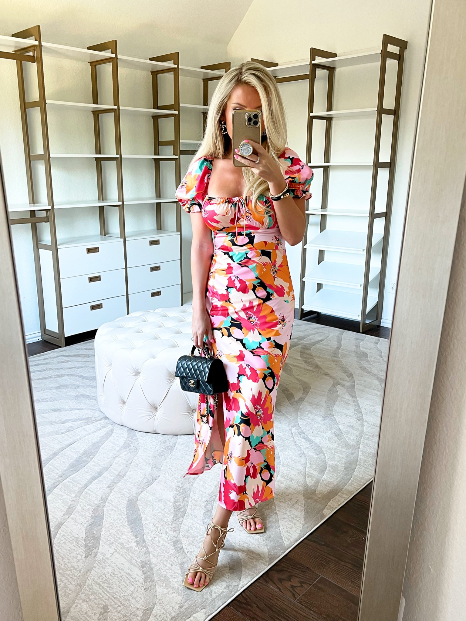 black floral bodycon midi dress Black Floral Ruched Shoulder Tie Midi Dress – PinkBlush