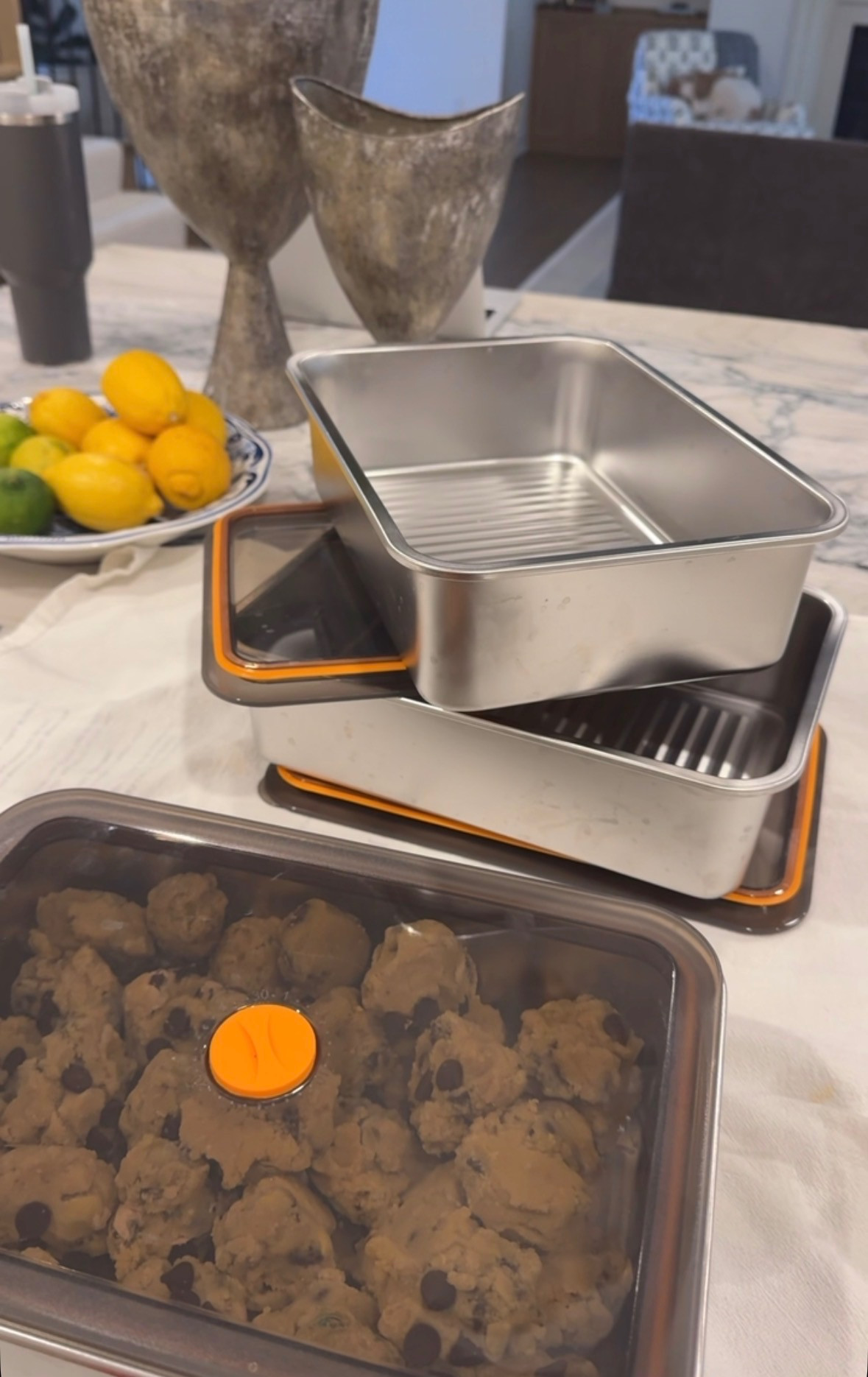 3 set of stainless steel freezer safe/oven safe food storage containers. The deep ones are perfect for freezing cookie dough!  

 #LTKdayinmylife #LTKmomlife #LTKHome