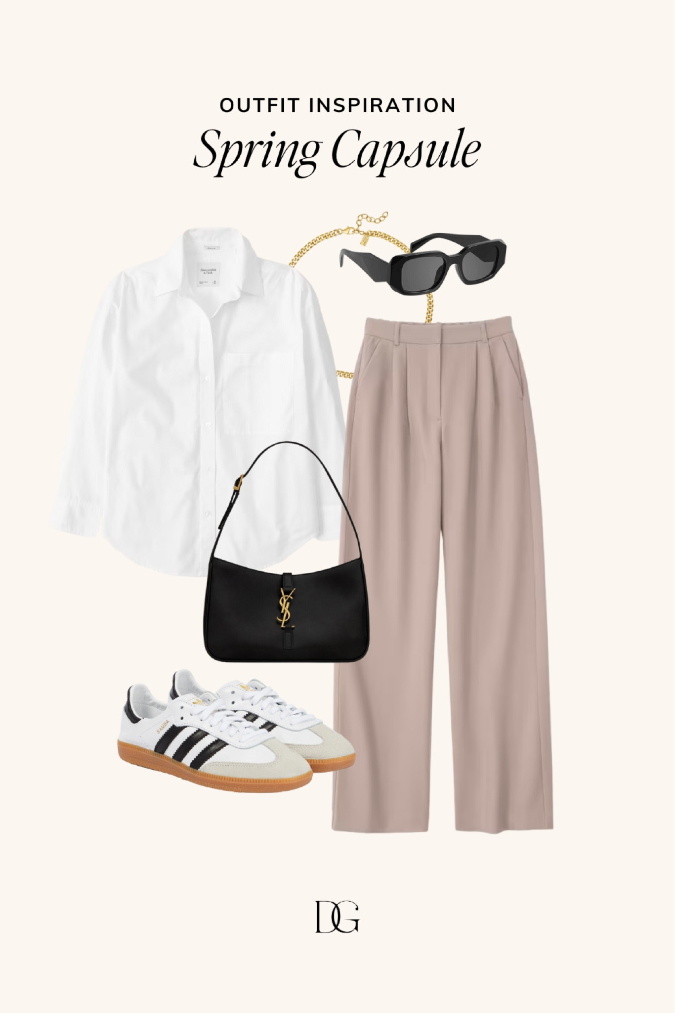Spring Capsule Wardrobe for 2024 // Capsule wardrobe, spring outfits, spring outfit, spring staples, spring fashion, elevated spring outfit, casual spring outfit, simple spring outfit, neutral spring outfit, workwear outfit, work outfit, business casual outfit, smart casual outfit, Abercrombie sloane

#LTKstyletip #LTKSeasonal #LTKworkwear