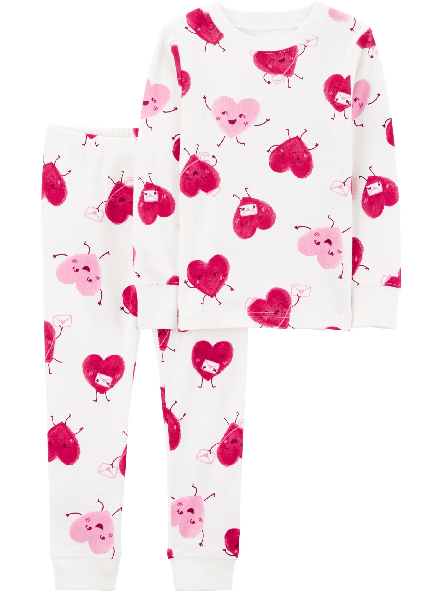 Carter's Child of Mine Baby and Toddler Valentine's Pajama, 2-Piece, Sizes 12M-5T | Walmart (US)