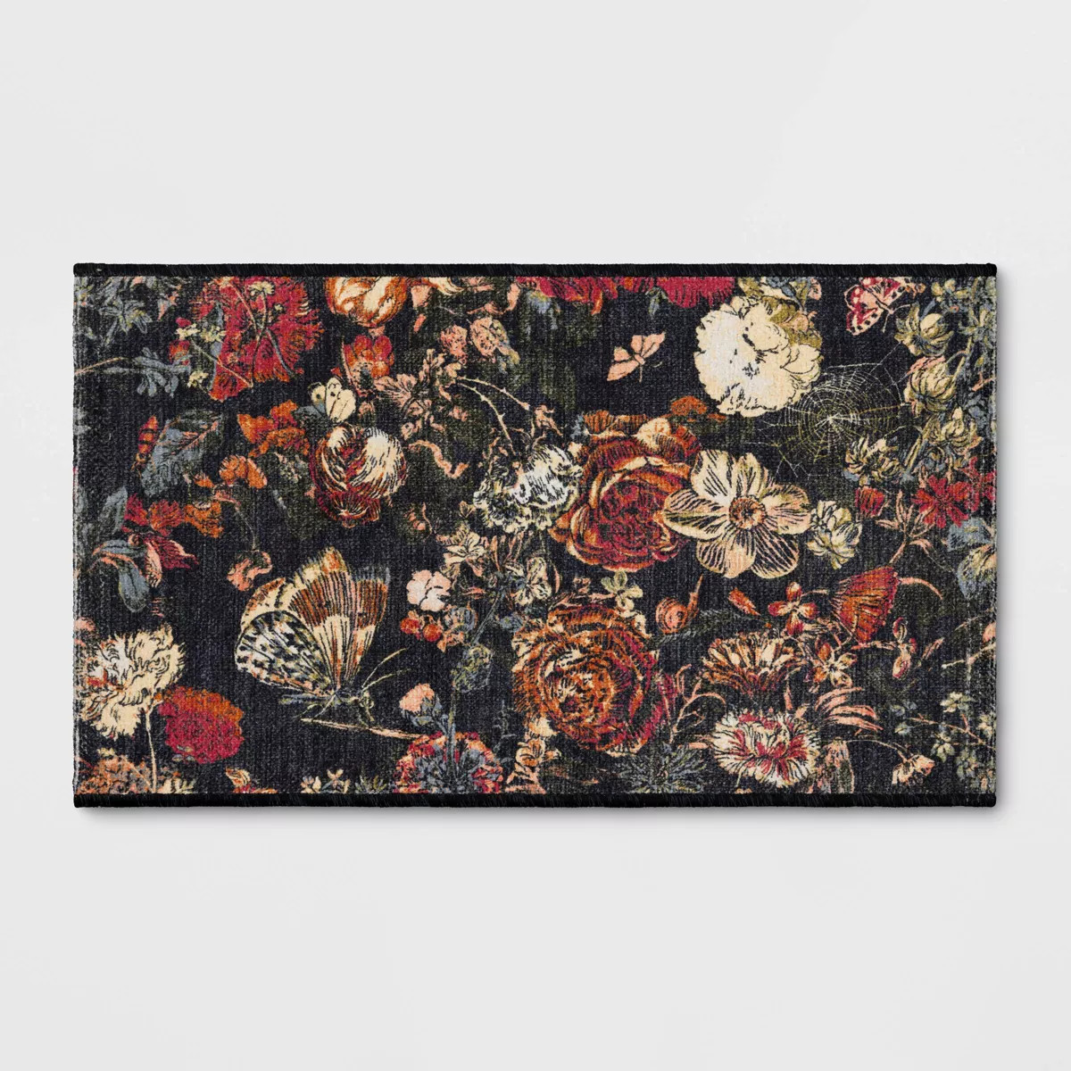 1'8"x2'10" Washable Bleak Forest Scatter Woven Accent Rug Black - Threshold™ | Target